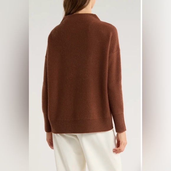 Vince Boiled Cashmere Funnel Neck Pullover - Picture 2 of 5